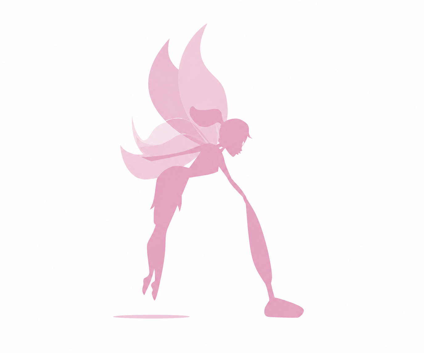Illustration La Fée Ménage — fée rose